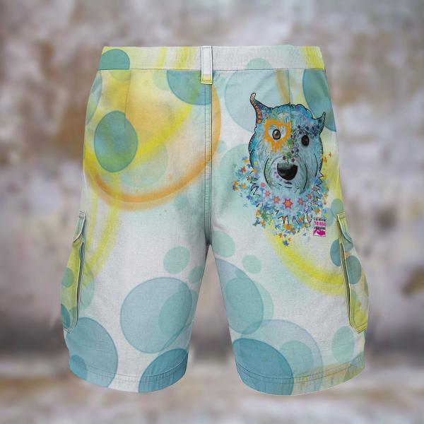 Cargohose mit Anton - Hose, lang oder kurz, bunt, 100% Polyester, Grösse S-5XL, fester Stoff, Normale Passform, Mischling, Mix, West Highland Terrier